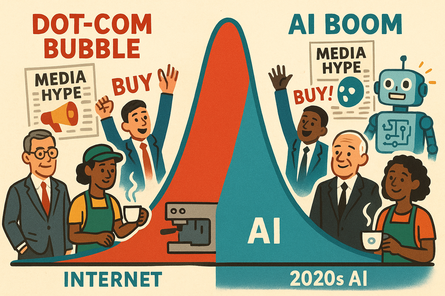 Dot Com Bubble and AI Boom